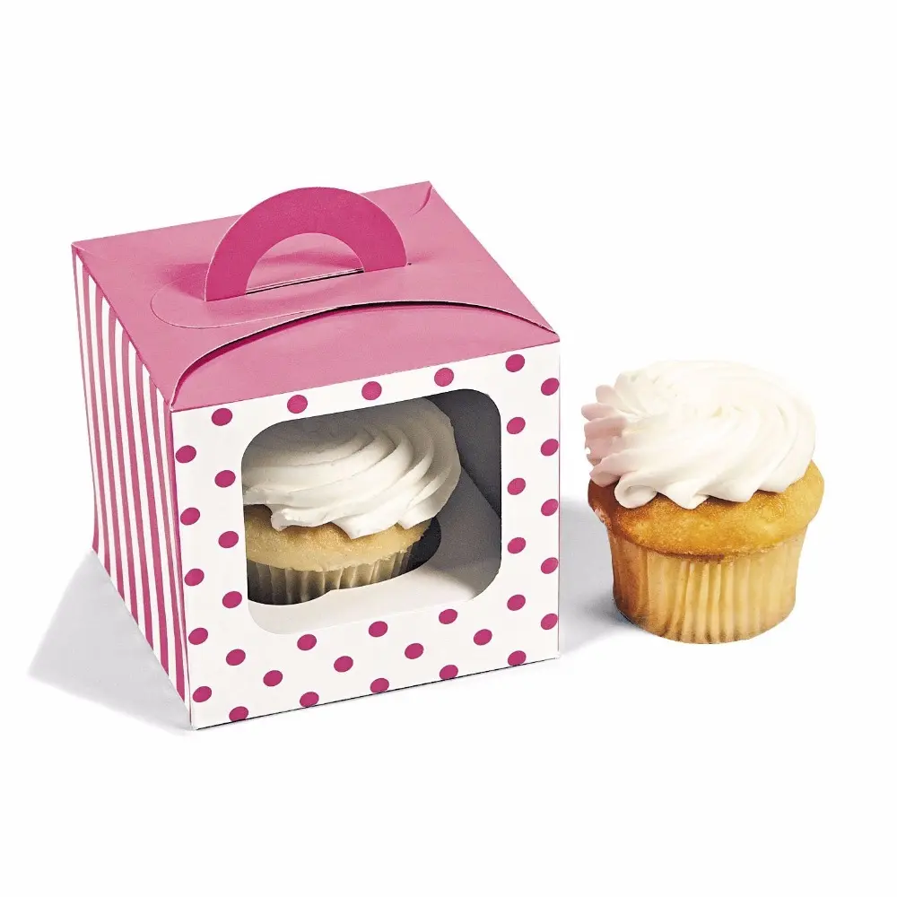 Custom Cup Cake Boxes With LWindow