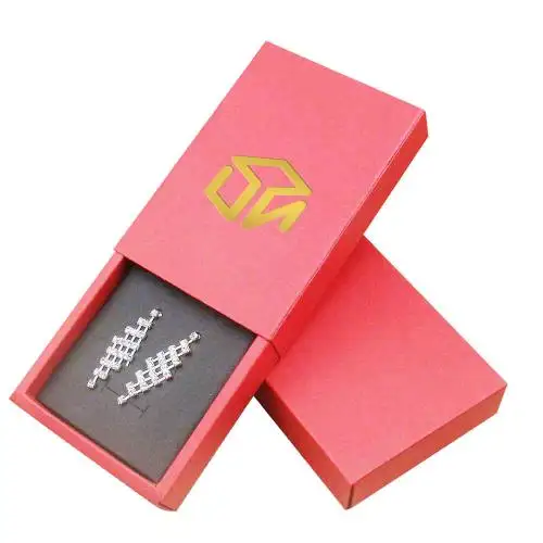 Gray Black Cardboard Jewelry Box Ring Earrings Bracelet Pendant Jewelry Box  Gift Packaging Box Jewelry Organizer - AliExpress